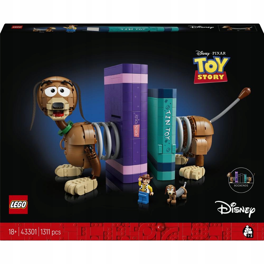 * Lego Disney Pixar Toy Story Tenký – podpěry pro knihy 43301