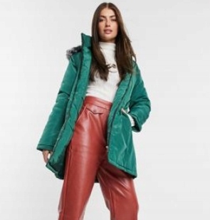 Ax Paris Dámská Zelená Klasická Bunda 38 MVC