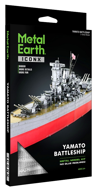 Metal Earth Yamato Battleship Model Metalowy Liczba elementów 105