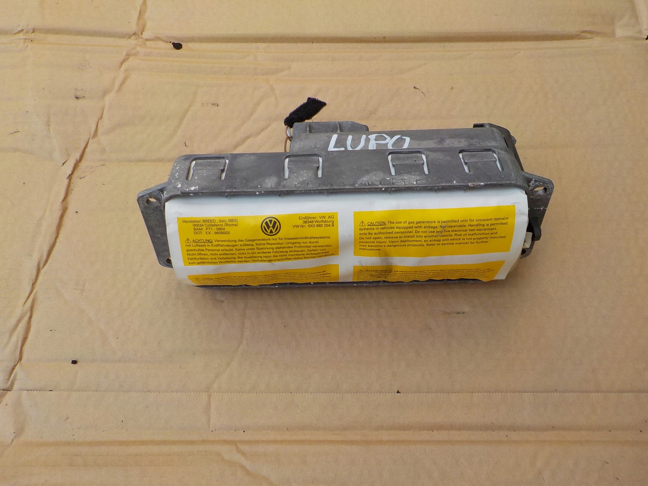 airbag passenger airbag vw lupo 6X0880204B