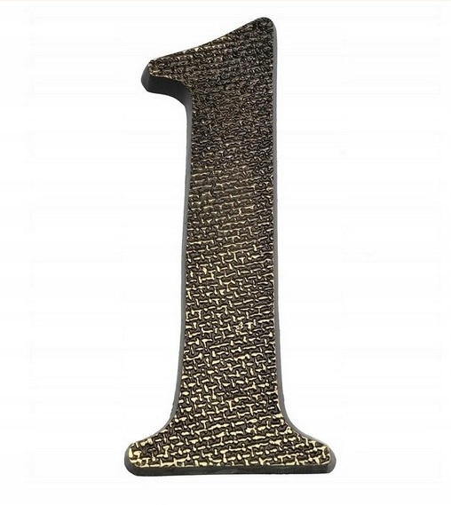 CYFRA NUMER NA DOM BUDYNEK MOSIĘŻNA PATYNA 20 cm 1