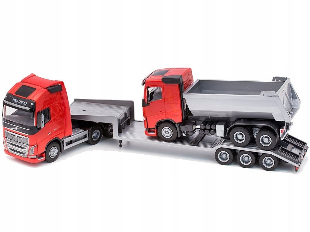 Volvo FH16 New Red návěs a sklápěč Emek 33715