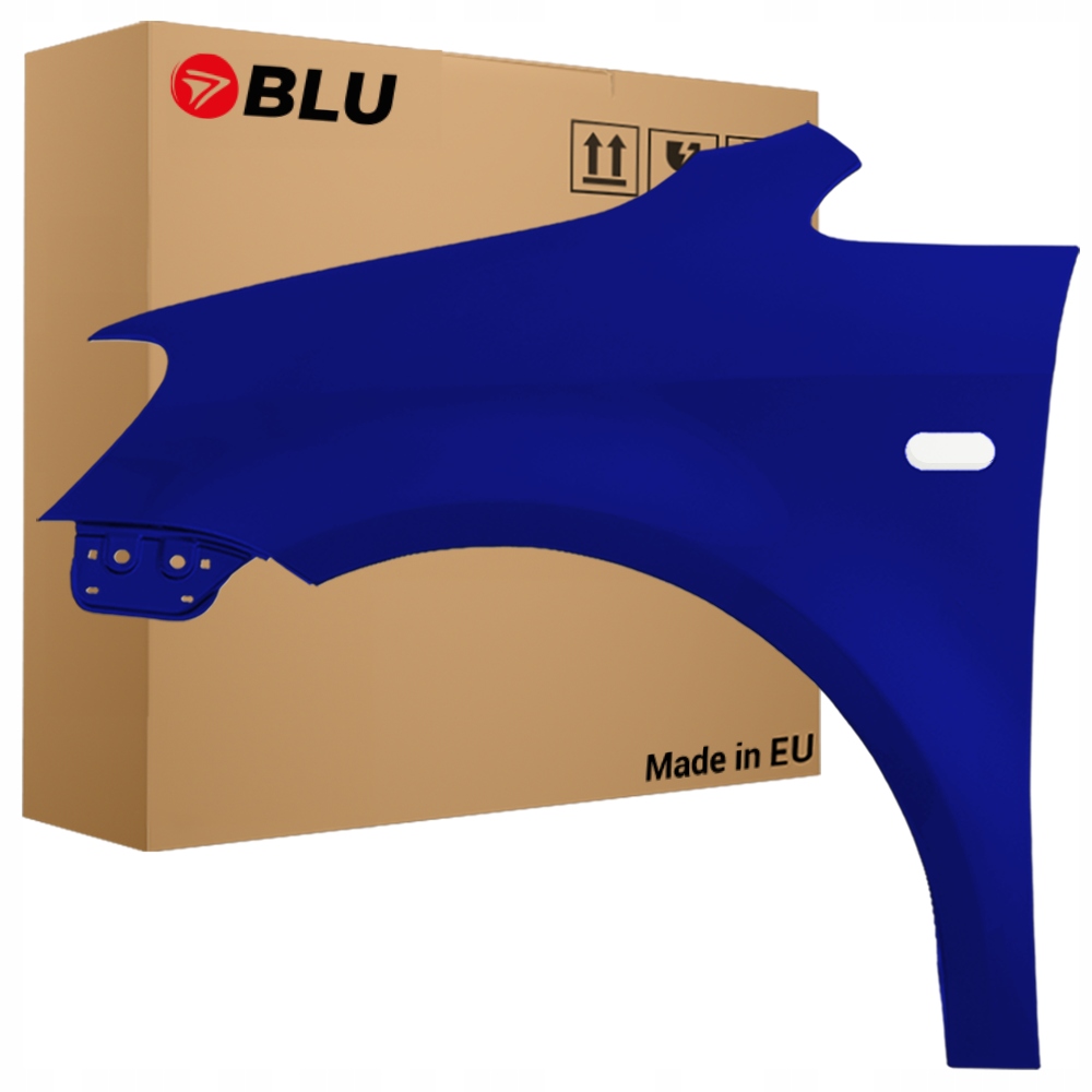 Blu Blatník Vw Caddy III 3 2K lift LL5M levý modrý 10-15 přední s otvorem