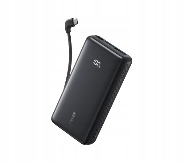 Anker Zolo (A110EH11) 20000 mAh 22.5W Wbudowany kabel USB-C Czarny