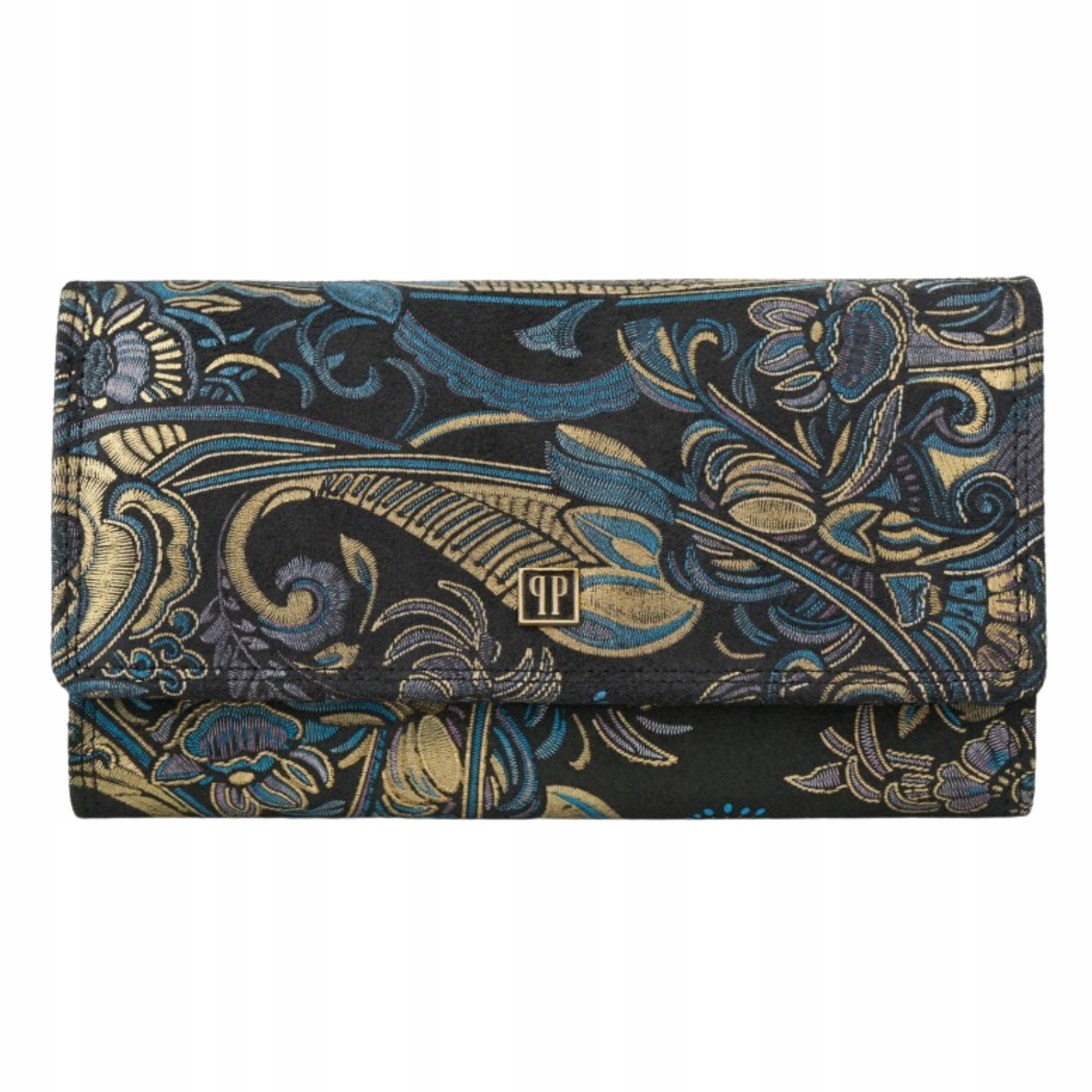 Portfel Damski Skóra Naturalna Hunter z Printem Rfid Secure Paolo Peruzzi