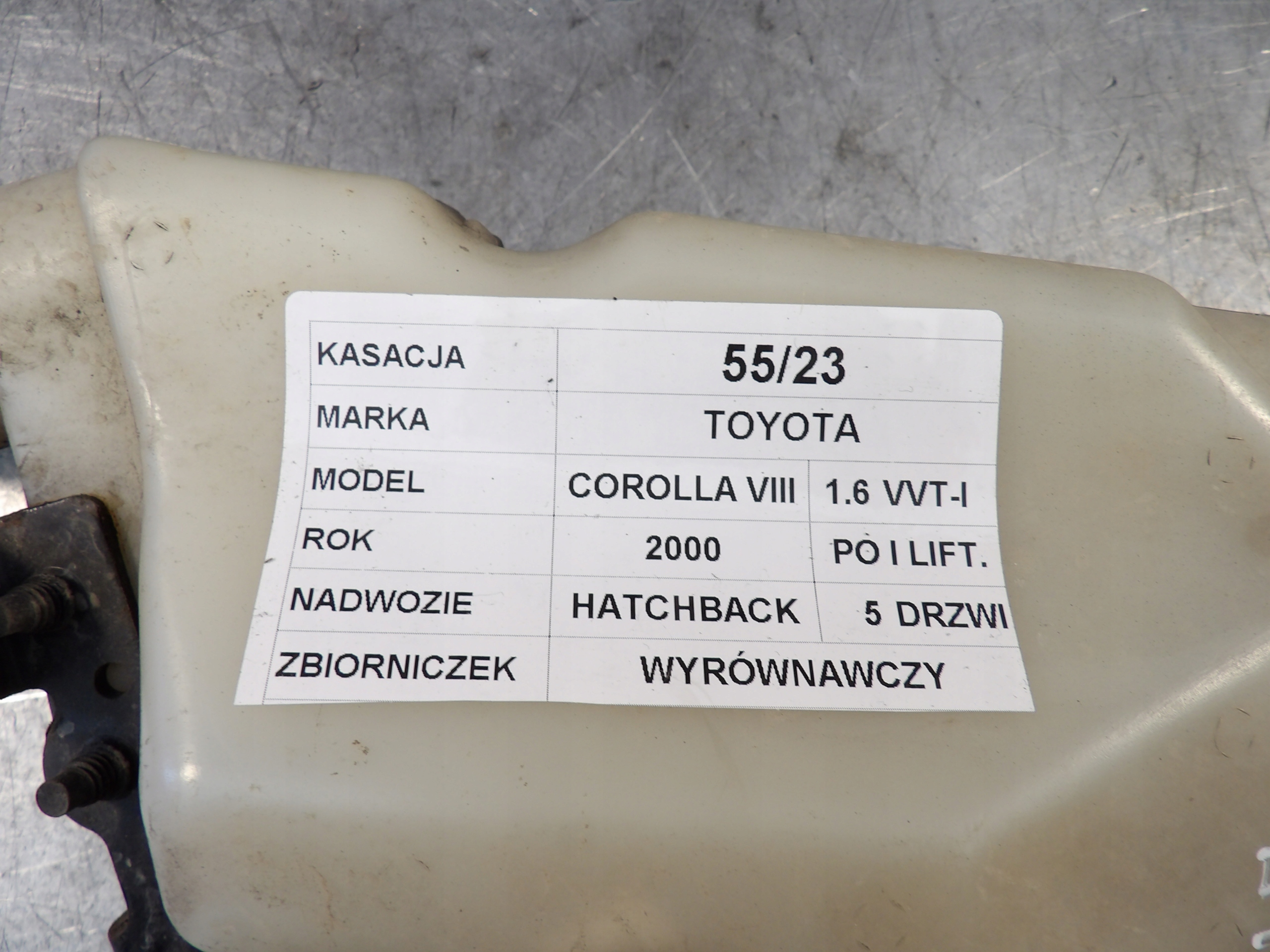 BEHÄLTER WYR. TOYOTA COROLLA VIII E11 16480-02090