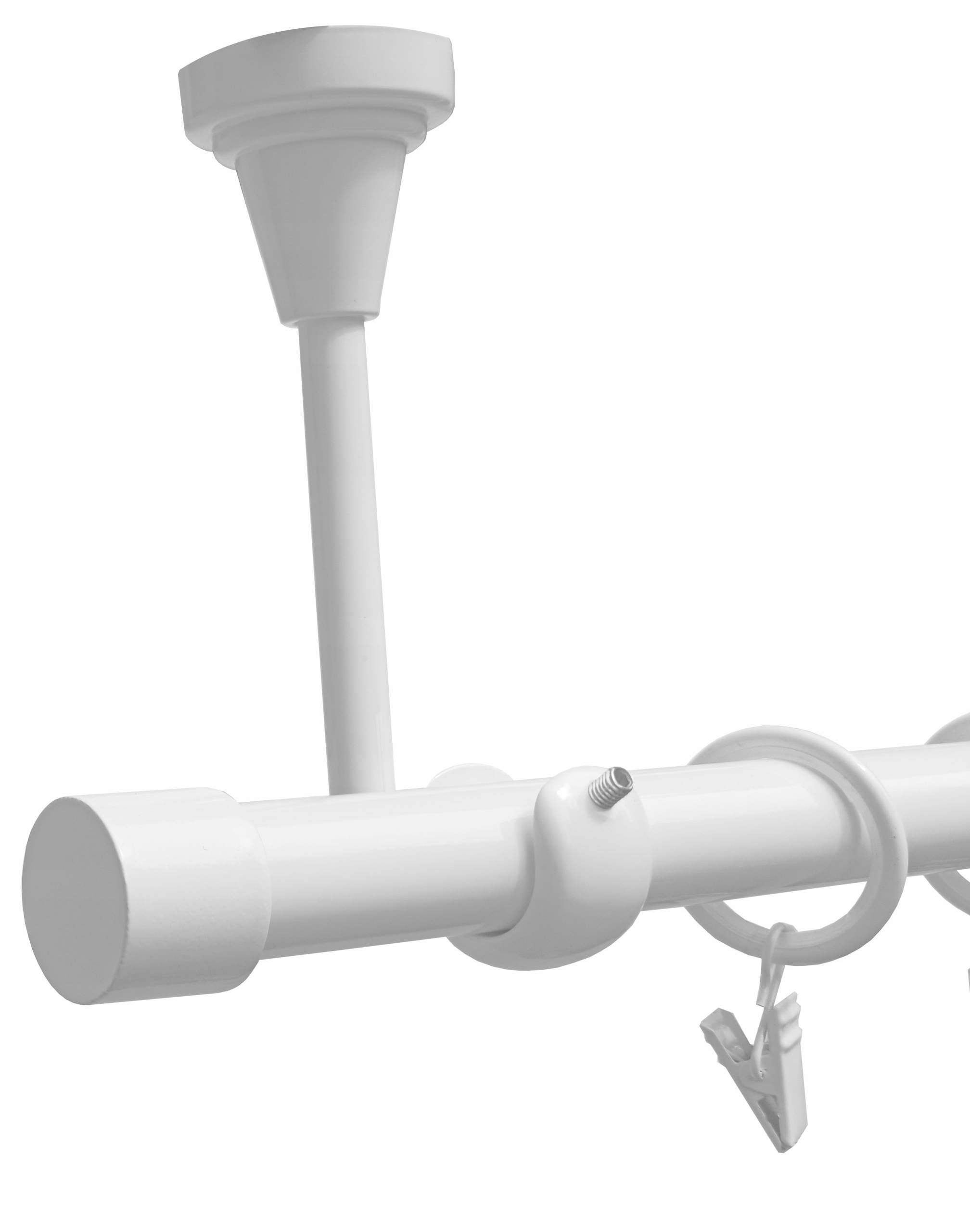 Garnýž Bílý 19 mm Luna 200 cm tichý