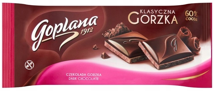 Goplana 60% kakao Klasyczna gorzka Czekolada 90 g