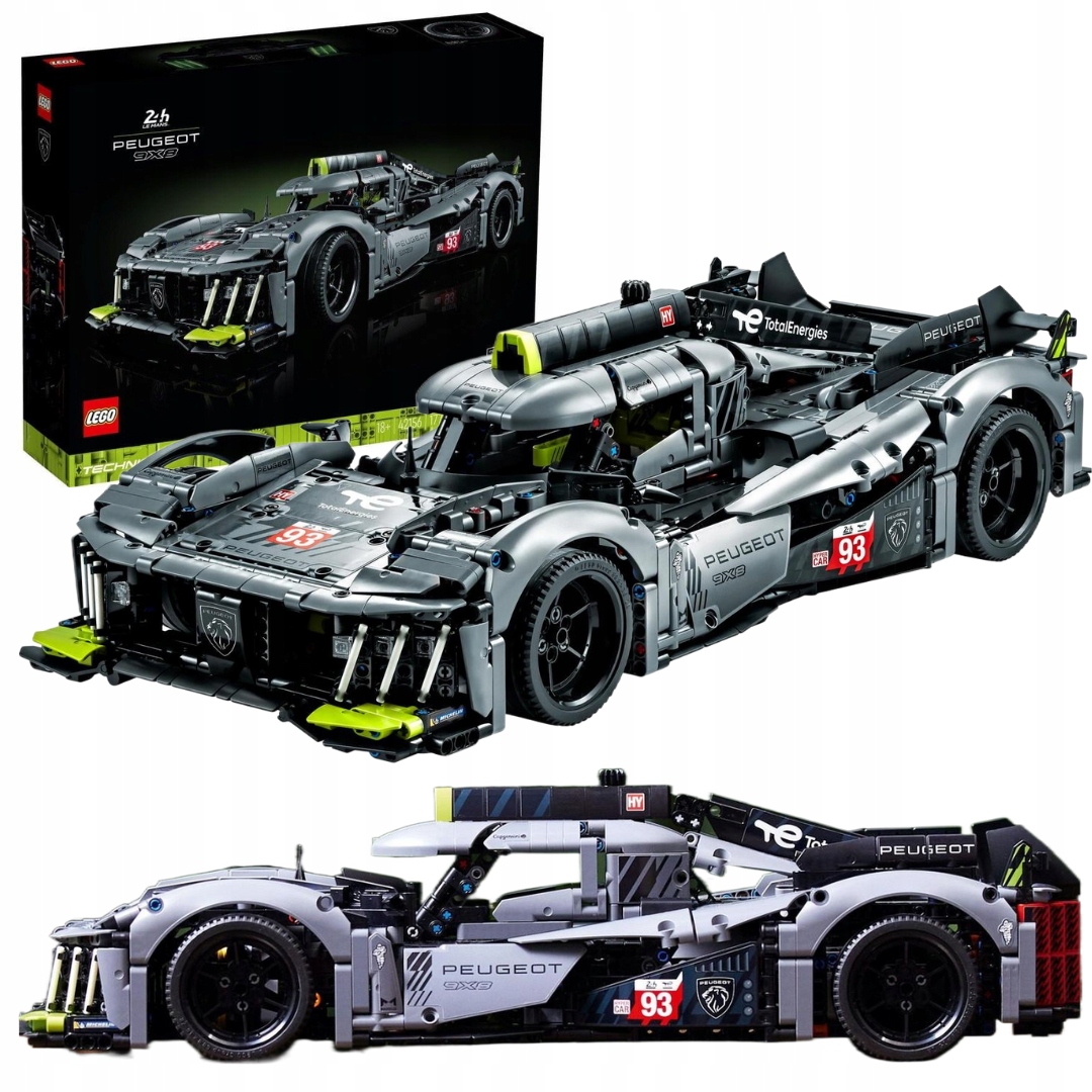 Lego Technic 42156 Peugeot 9X8 Le Mans Hybrid Hypercar Auto 1775 El