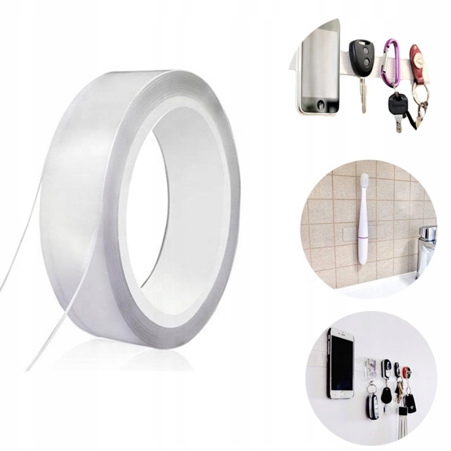 

Taśma Montażowa Dwustronna Mocująca Mocna 3cm x 8m