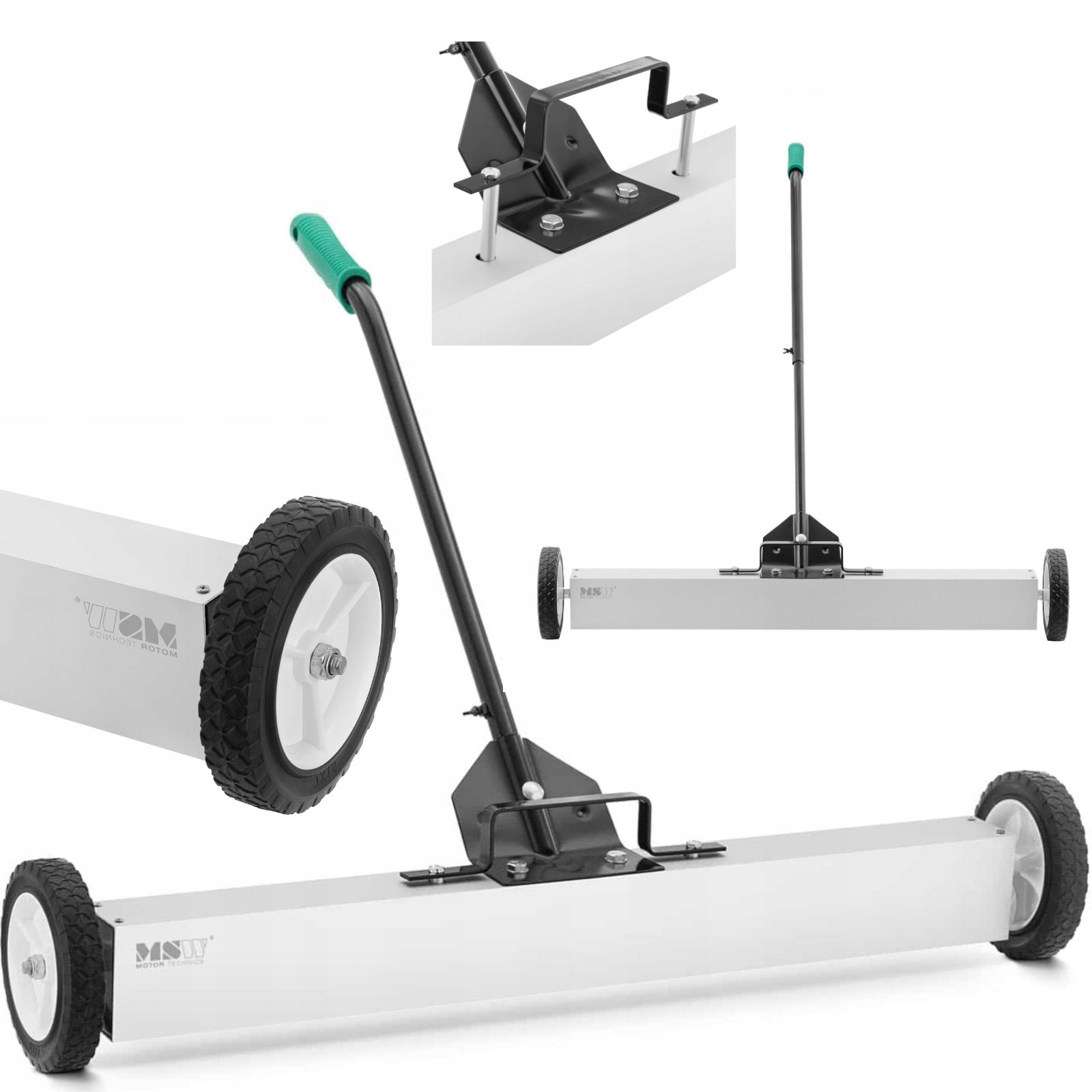 Magnetická zametacia metla na zber pilín 90 cm