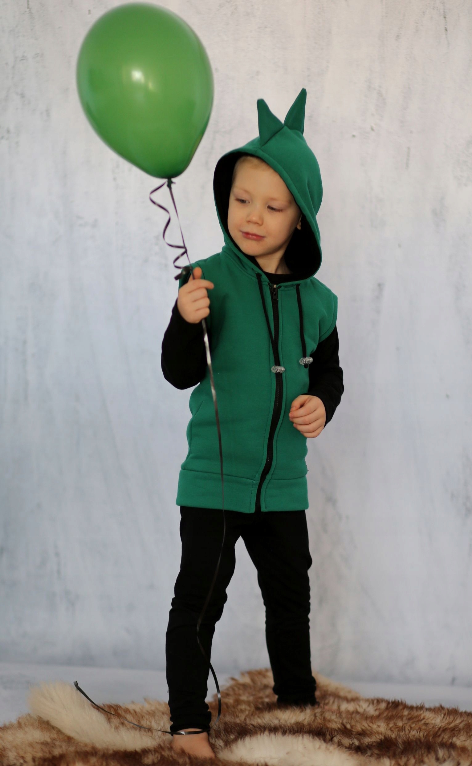 Bezrękawnik Dino zielony rozmiar 98 Płeć chłopcy dziewczynki