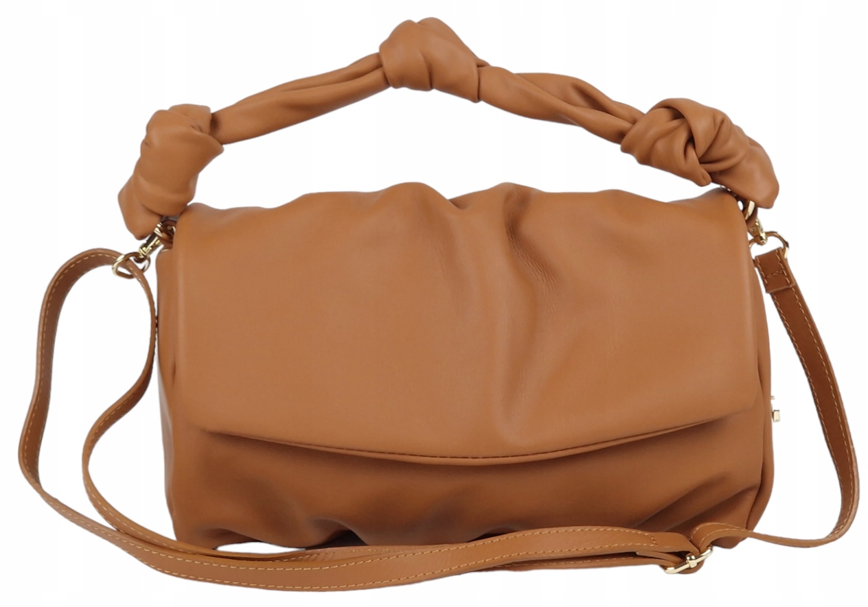 Massimo Contti Belezza kabelka přes rameno přírodní kůže hnědá