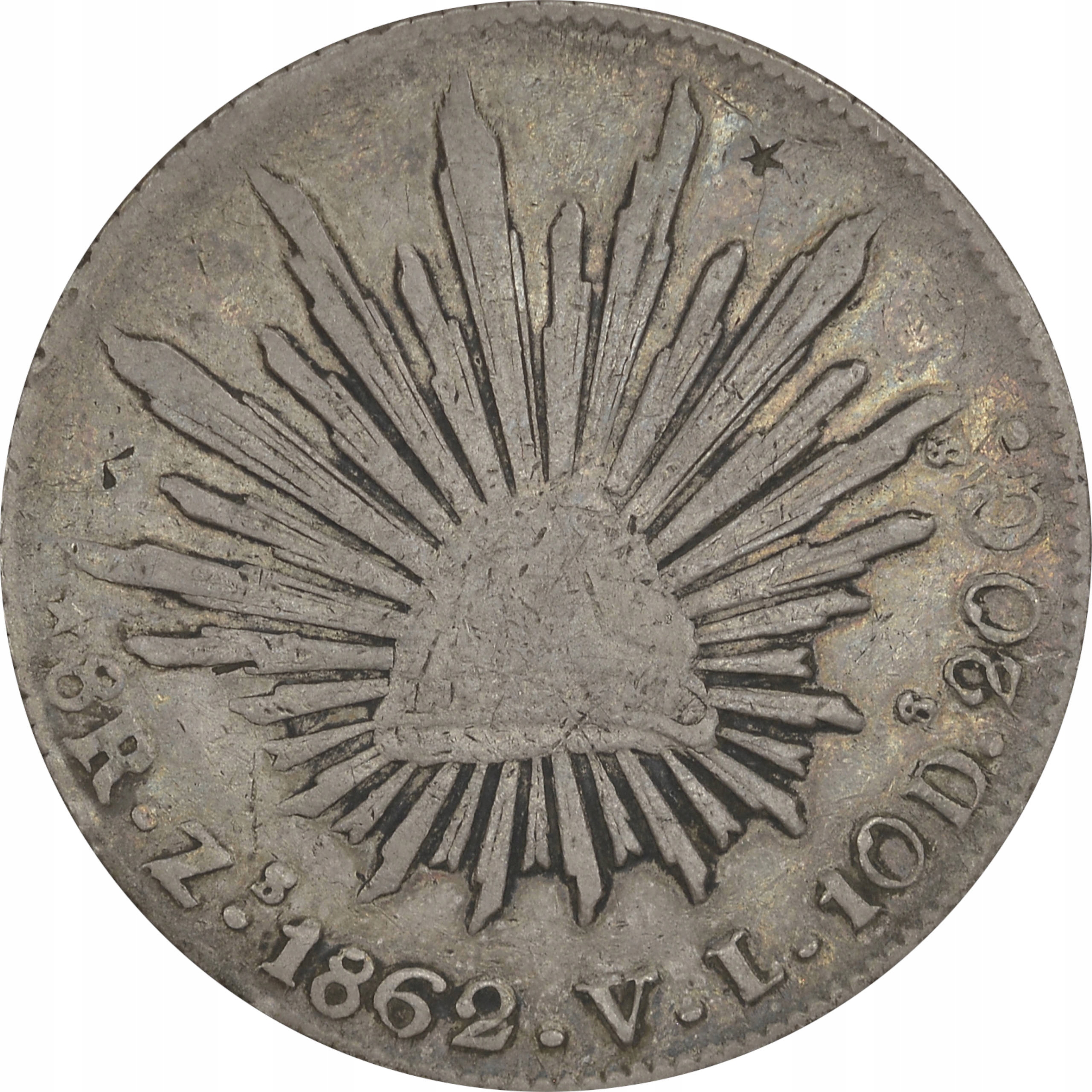 4.aj.MEKSYK, 8 REALI 1862 Zs VL