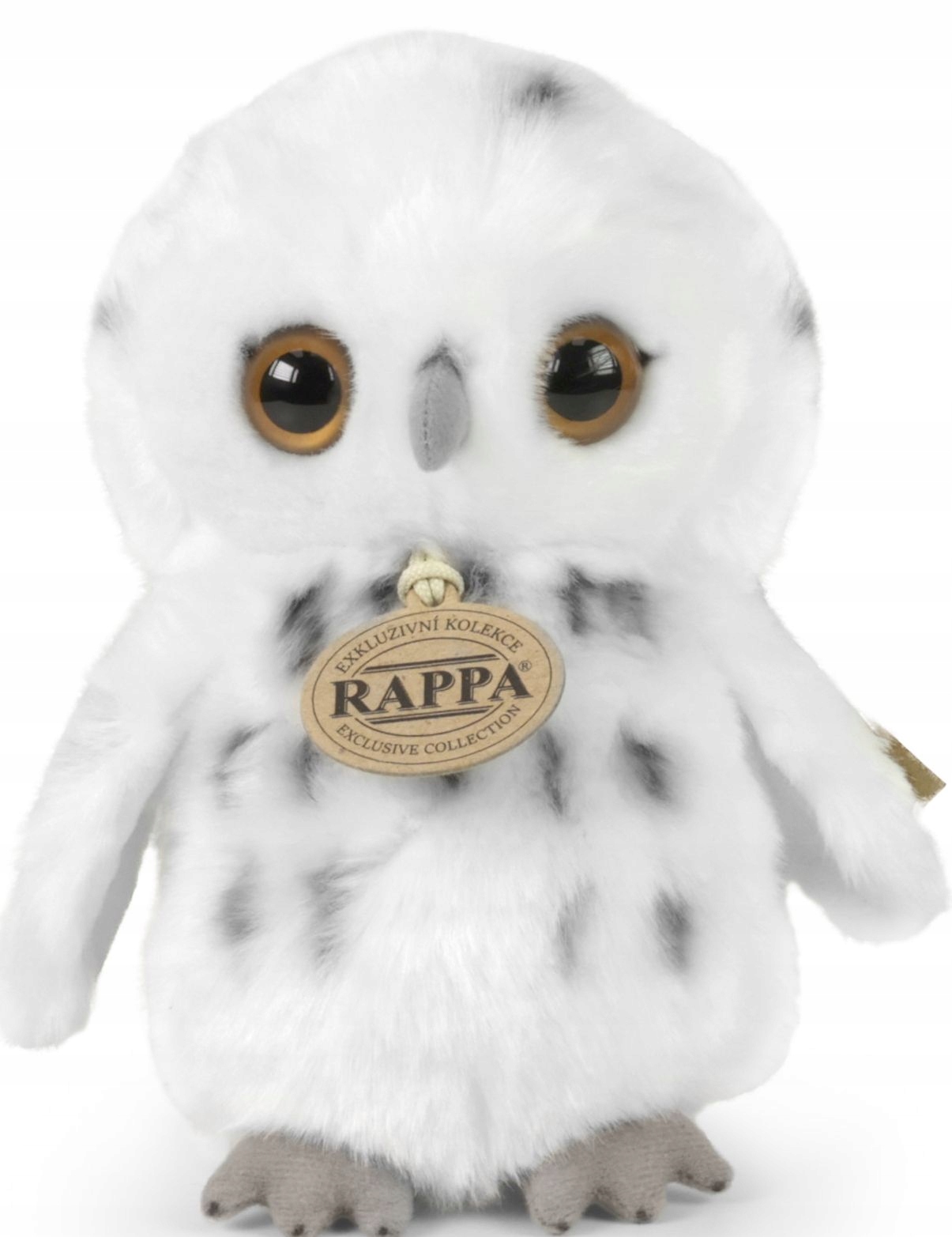 MASKOTKA SOWA ŚNIEŻNA BIAŁA 19cm PUCHACZ ŚNIEŻNY
