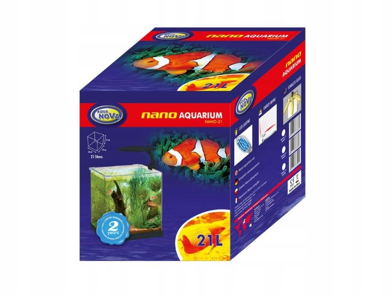Levně Nanoakvárium pro krevety a malé rybky 21 l