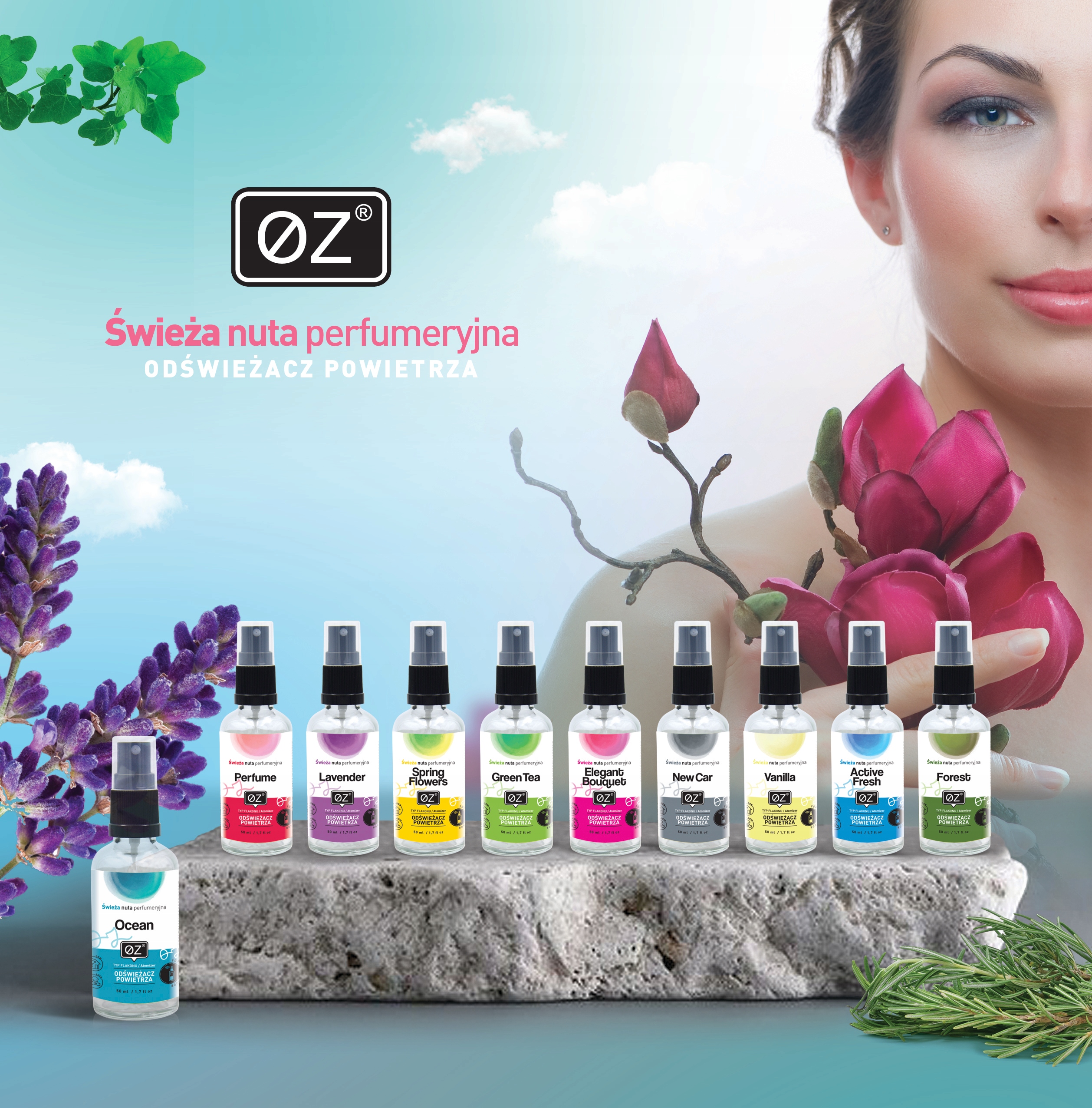 Odświeżacz powietrza, AUTA - atomizer LAWENDA Rodzaj atomizery