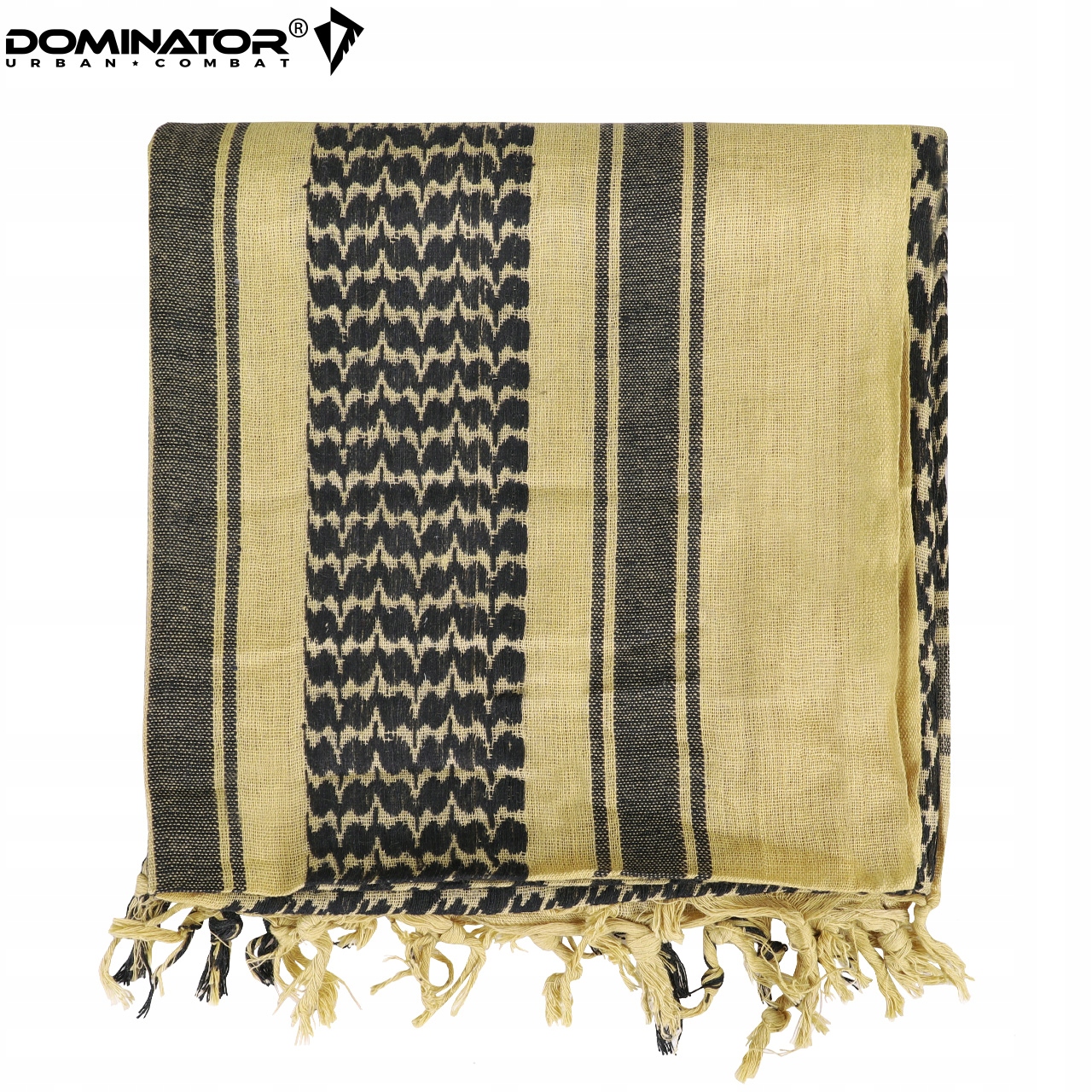 ARAFATKA CHUSTA KEFIJA SHEMAGH WOJSKOWA DOMINATOR 100X100 cm KHAKI BLACK Marka Dominator
