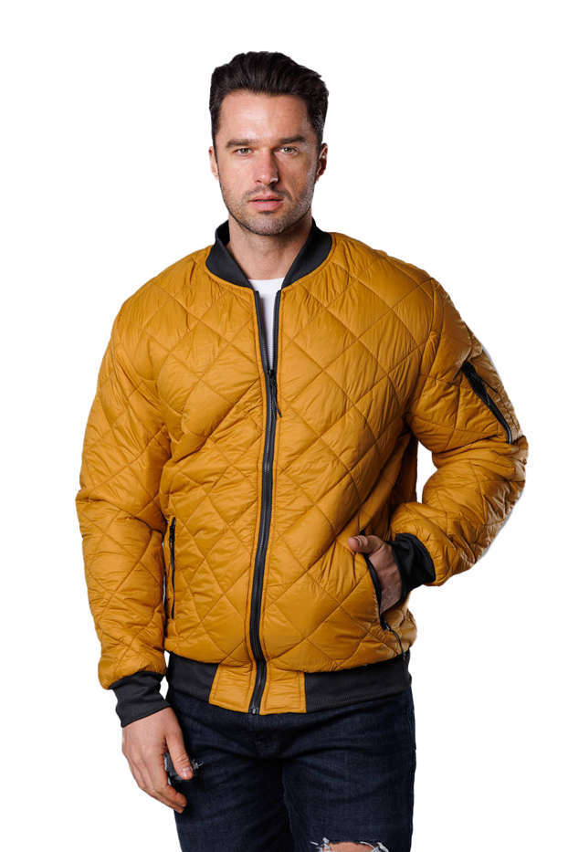 Pánská Bunda Bomber MY01 C. Žlutá M