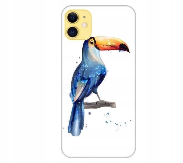 

Etui pokrowiec do iPhone 11 Ptak tukan akwarela