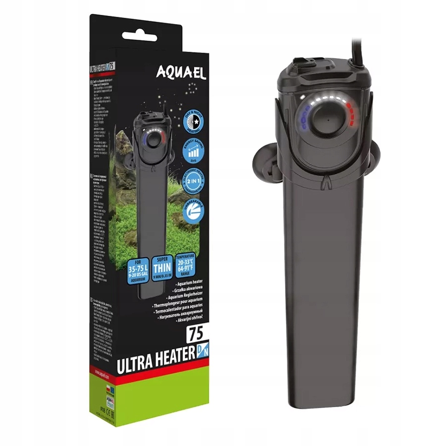 Ohřívač Pro Akvárium Aquael Ultra Heater D&n 75W Regulovatelná Teplota