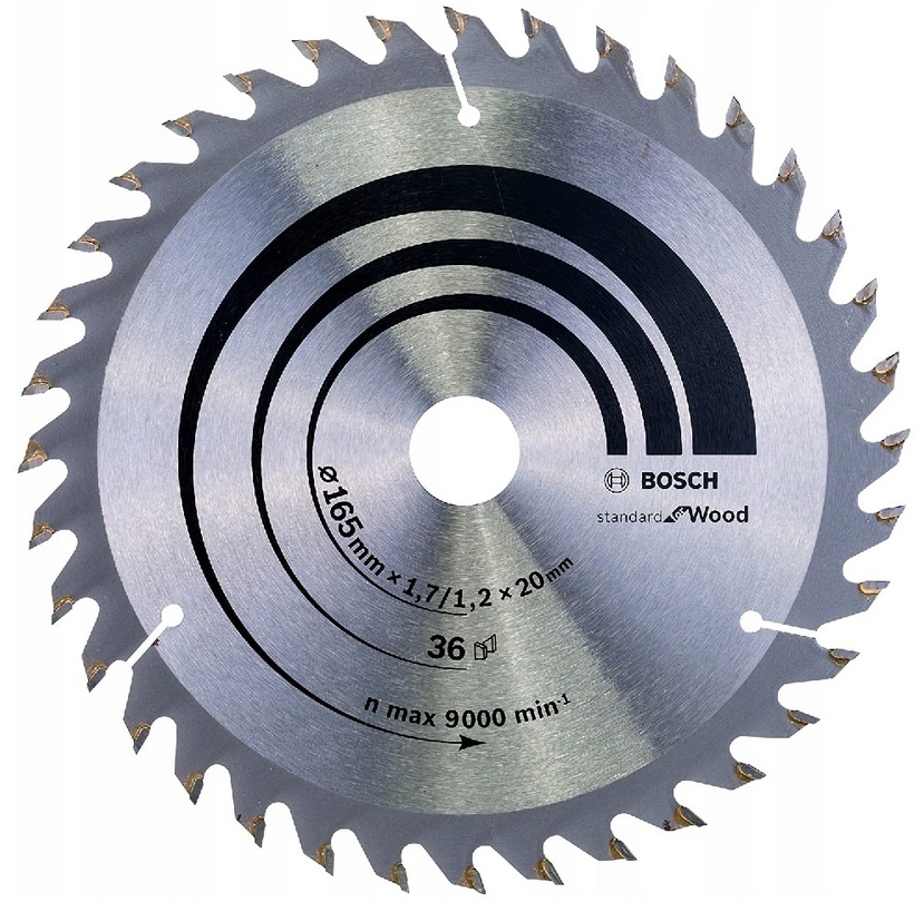 

Piła tarczowa 165x20/16x1,7z36 Optiline Wood