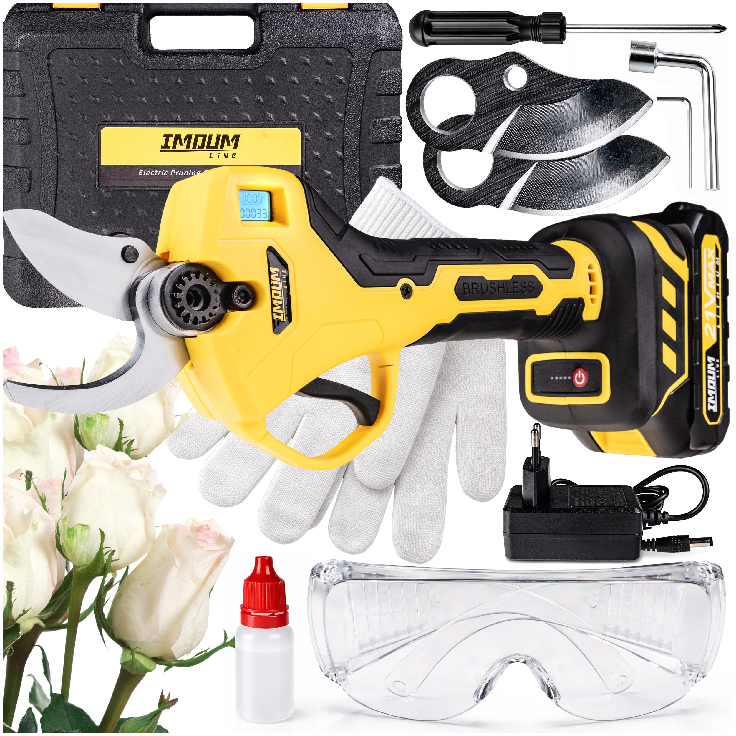 Záhradné Akumulátorové Nožnice Elektrické Nožnice Záhradné Nožnice Aku Silné Imoum