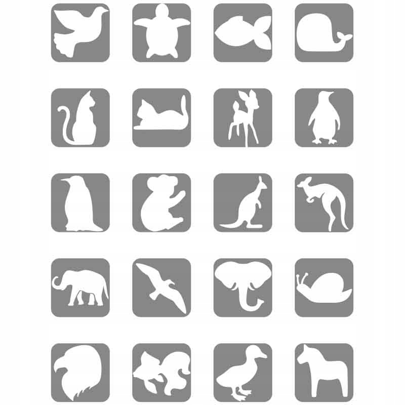 

Szablony Do Tatuaży Brokatowych Zwierzęta Duży