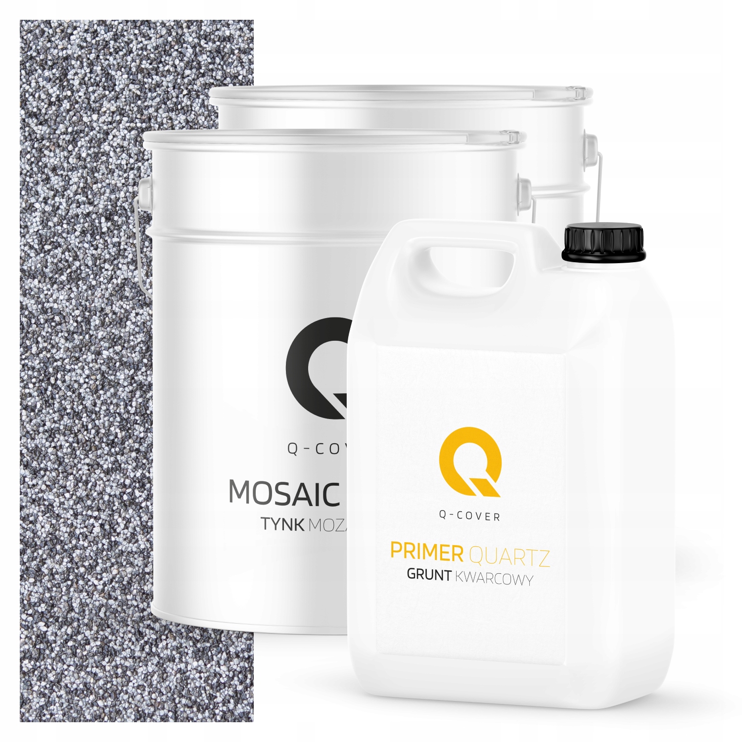 Mozaiková Omítka penetrační nátěr Sada 6.5m2 černo-stříbrná M13