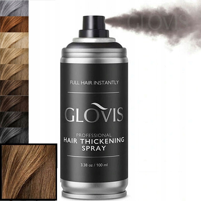 Glovis Thickener Světle hnědá 100 ml Mikrovlákna ve spreji Zahušťující vlasy