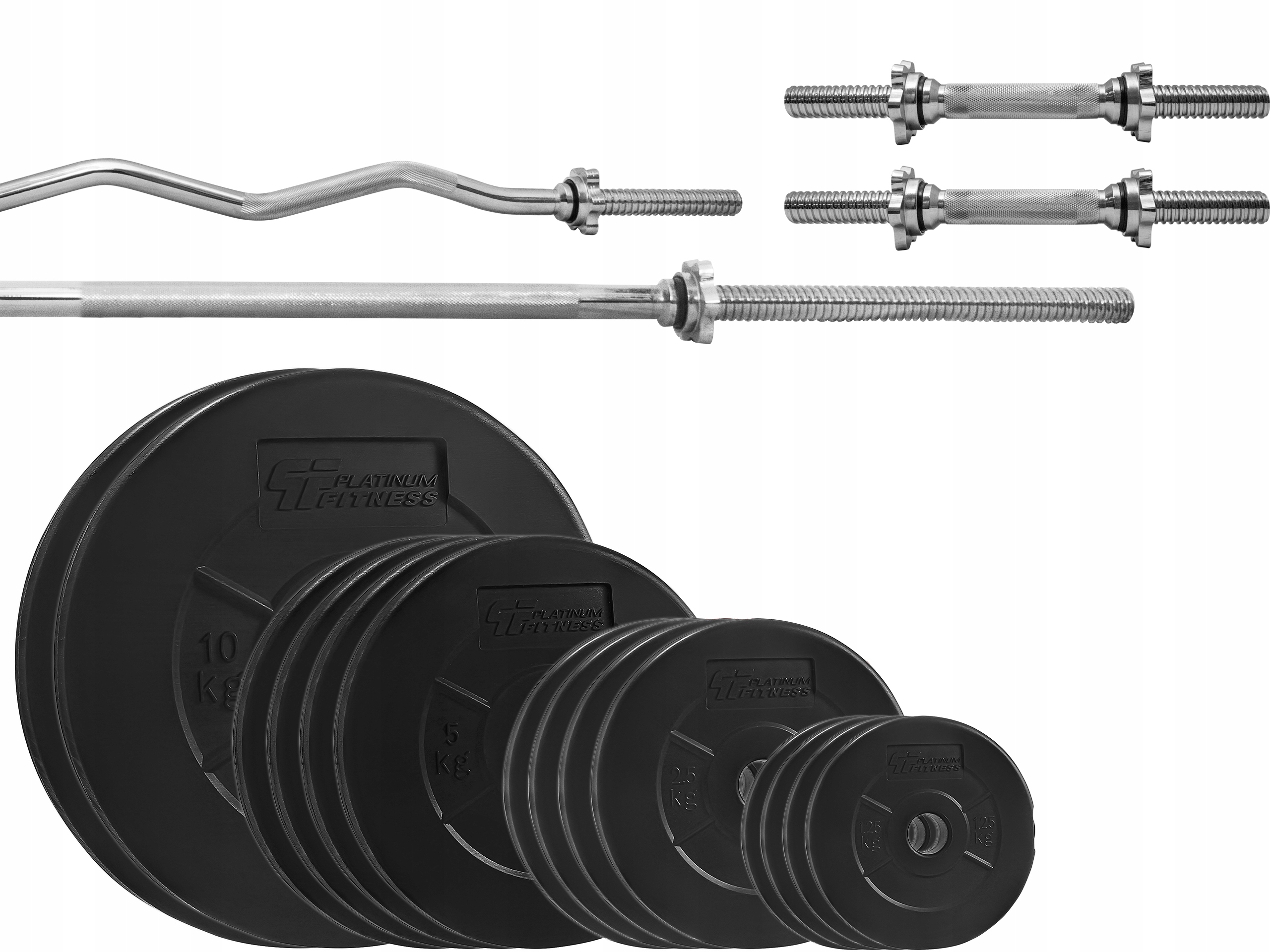 

Zestaw Obciążenie 75kg 4 Gryfy