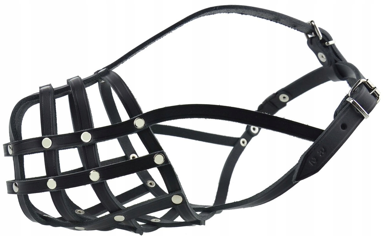 Kožený náhubek pro psa Champion Rottweiler R0 34/8 cm