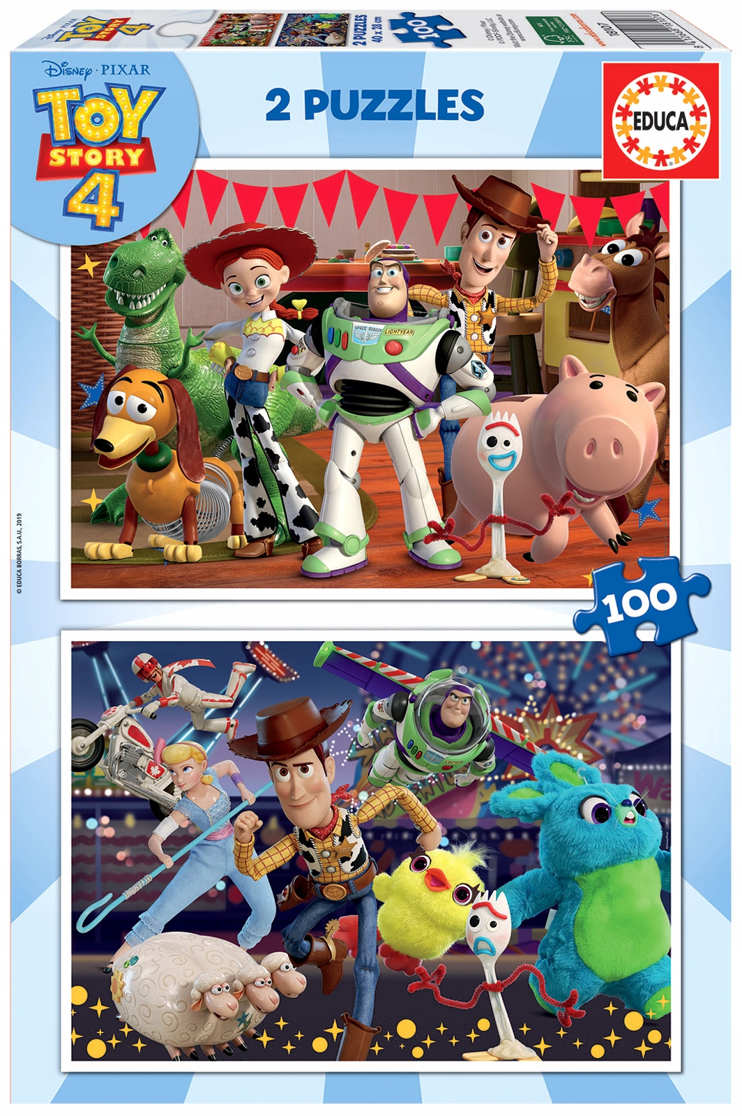 

Educa Puzzle 2 x 100 el Toy Story 4