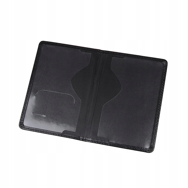 OKŁADKA CZARNE ETUI NA PASZPORT DOKUMENTY VALHALLA HELM OF AWE Materiał dominujący skóra ekologiczna