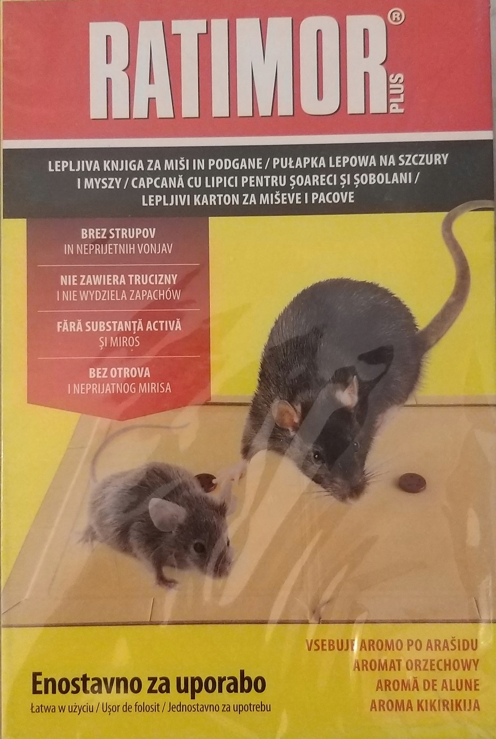 

lep na myszy szczury z klejem pułapka klejowa