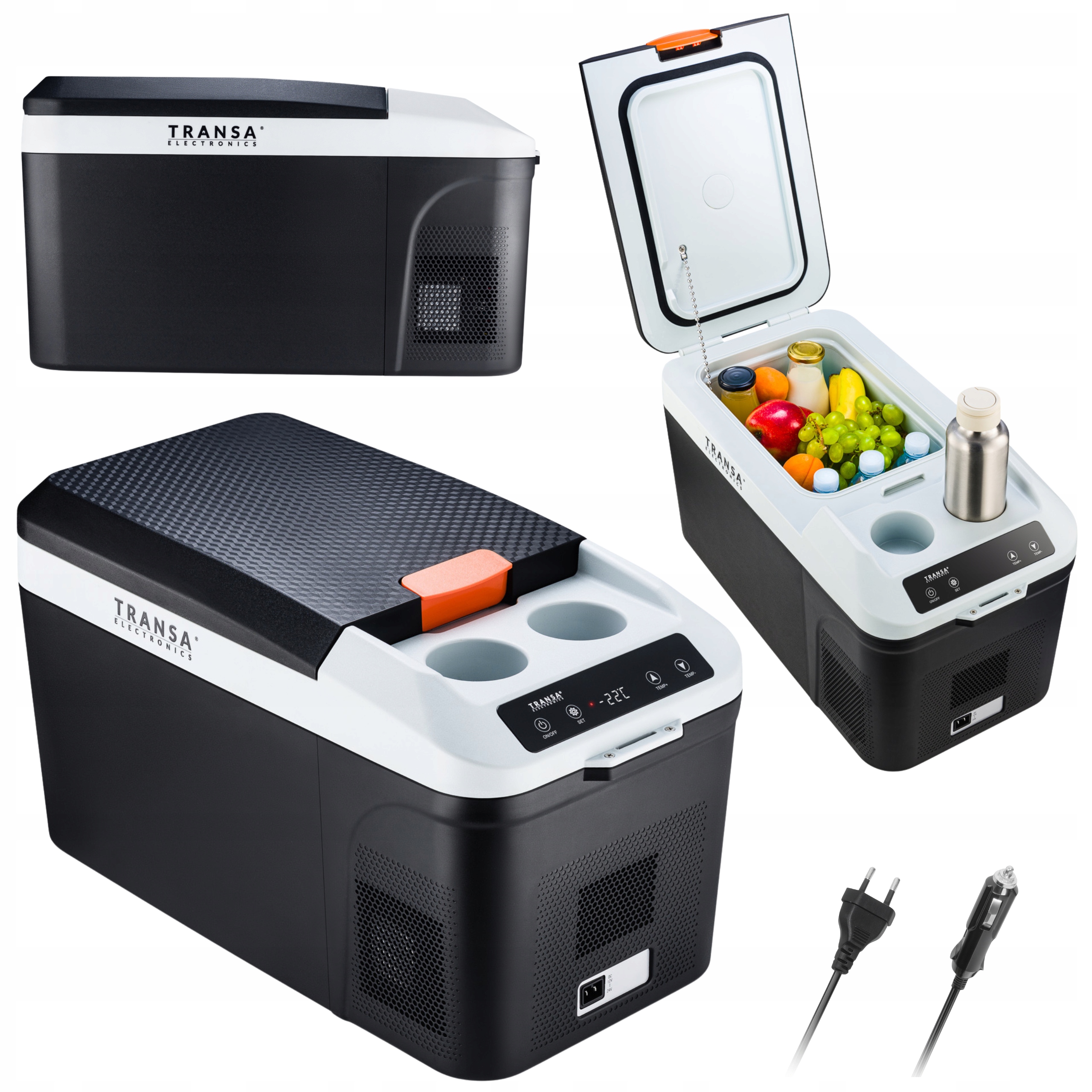 Lodówka turystyczna Kompresorowa Samochodowa 15,3L -22°C 12V/24V/230V Led