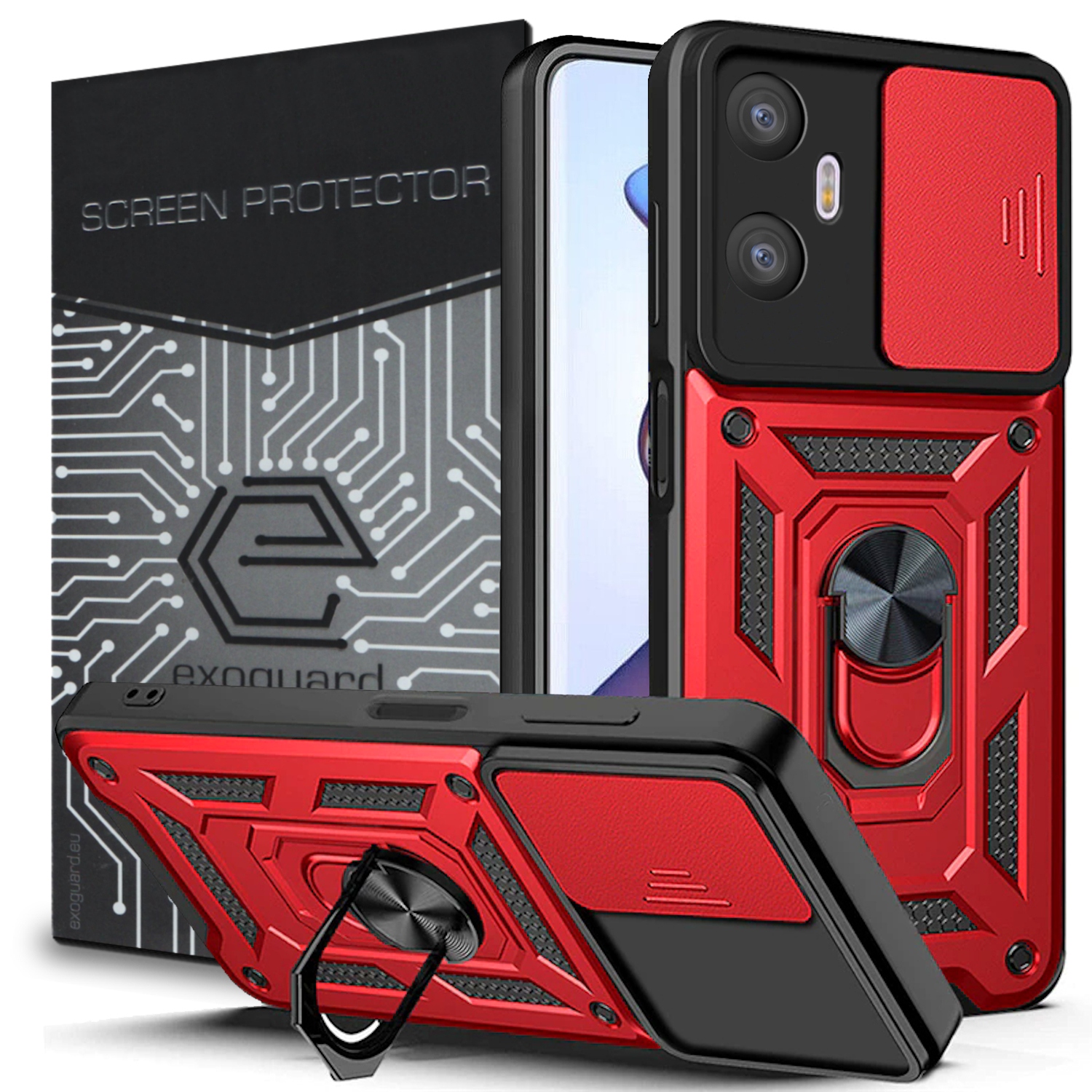 

Etui Pancerne Obudowa Szkło do Infinix Hot 20 5G