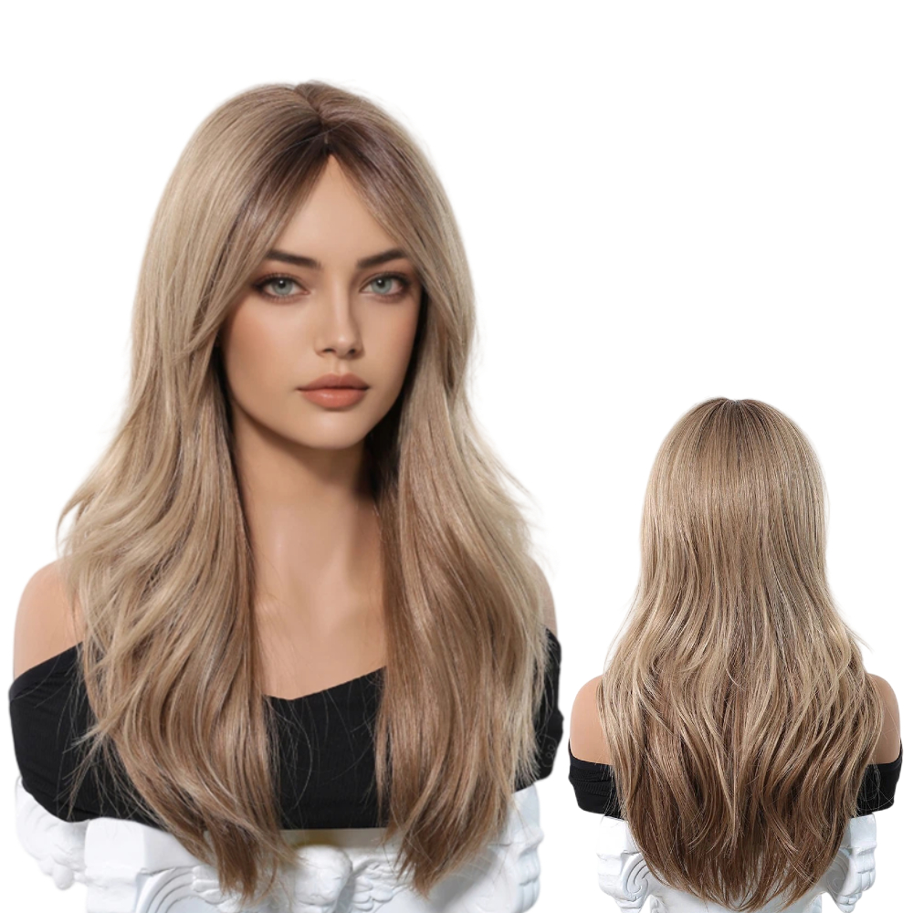 Dámská paruka Paruky Dámské Ombre Blond Dlouhé Vlasy Hřívou 22inch Nové