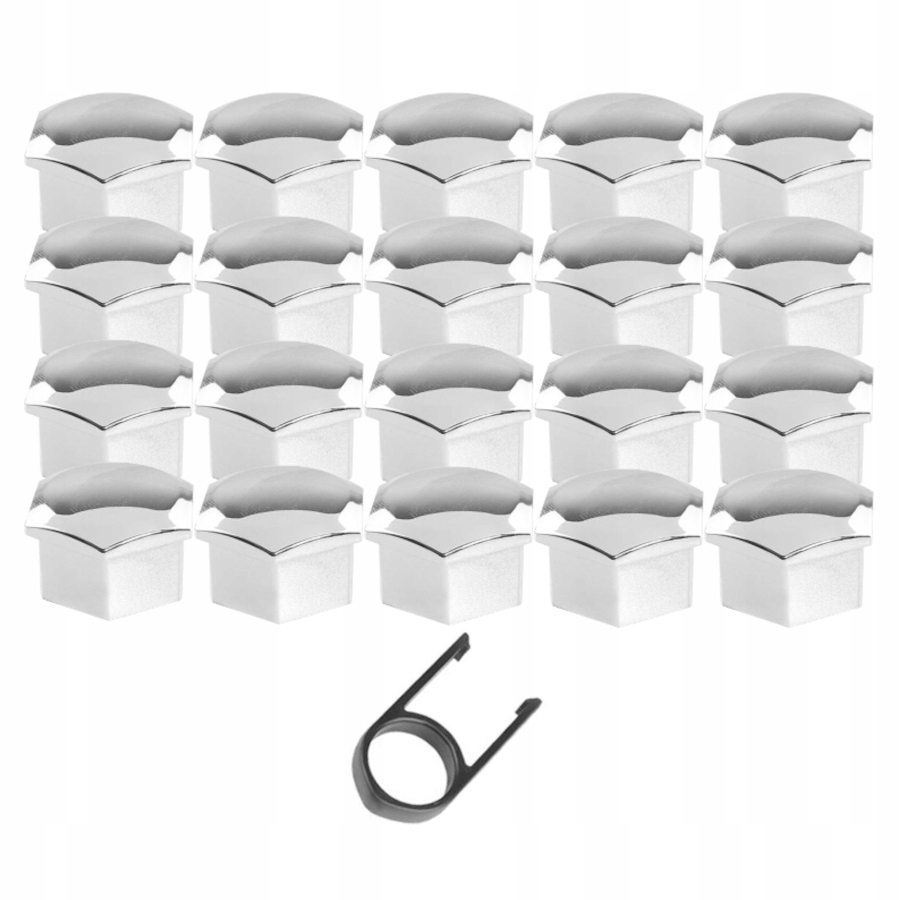 

Nasadki Nakładki na śruby 17mm Chromowane 20 szt.