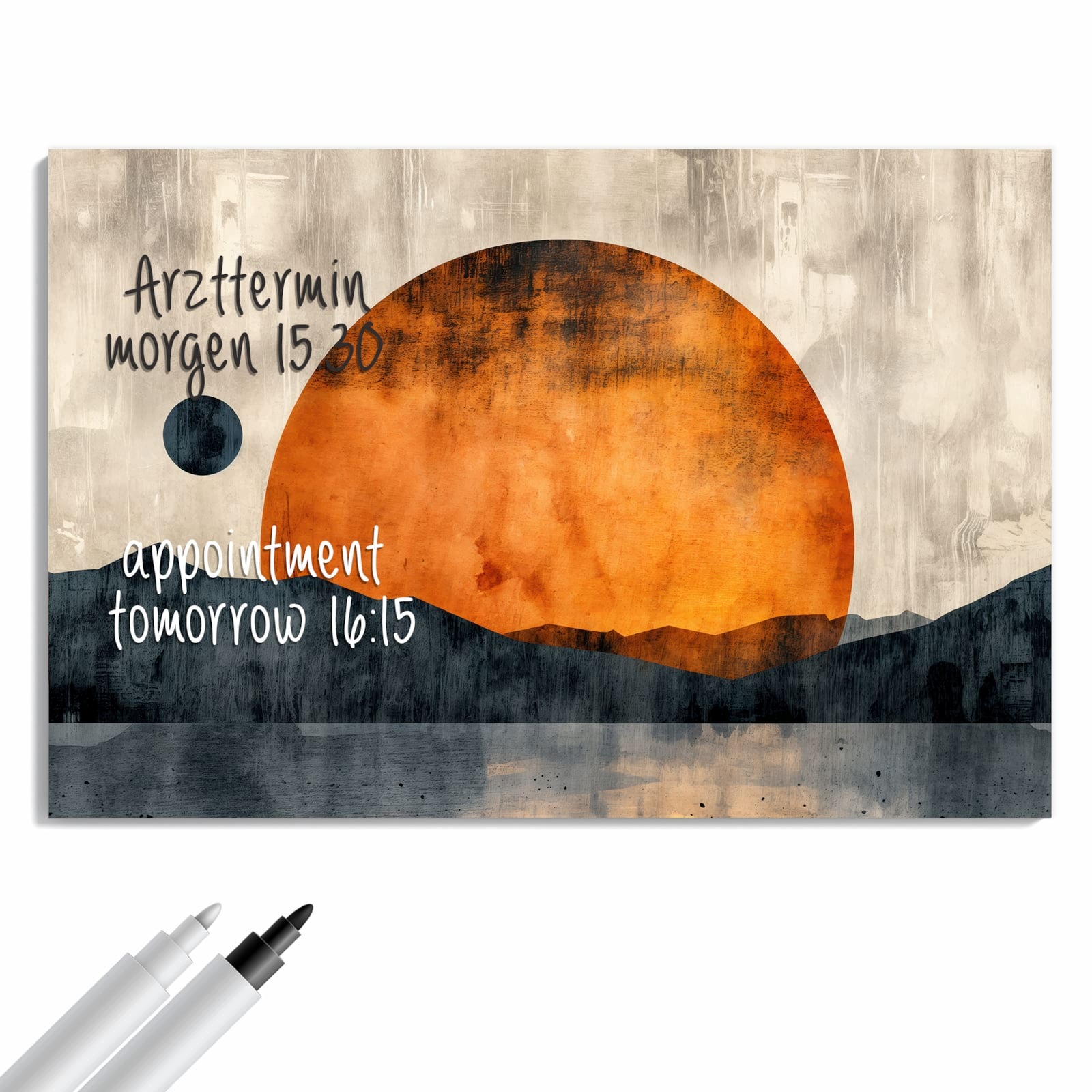 Magnetická tabule Západ slunce Umění 90 × 60 cm