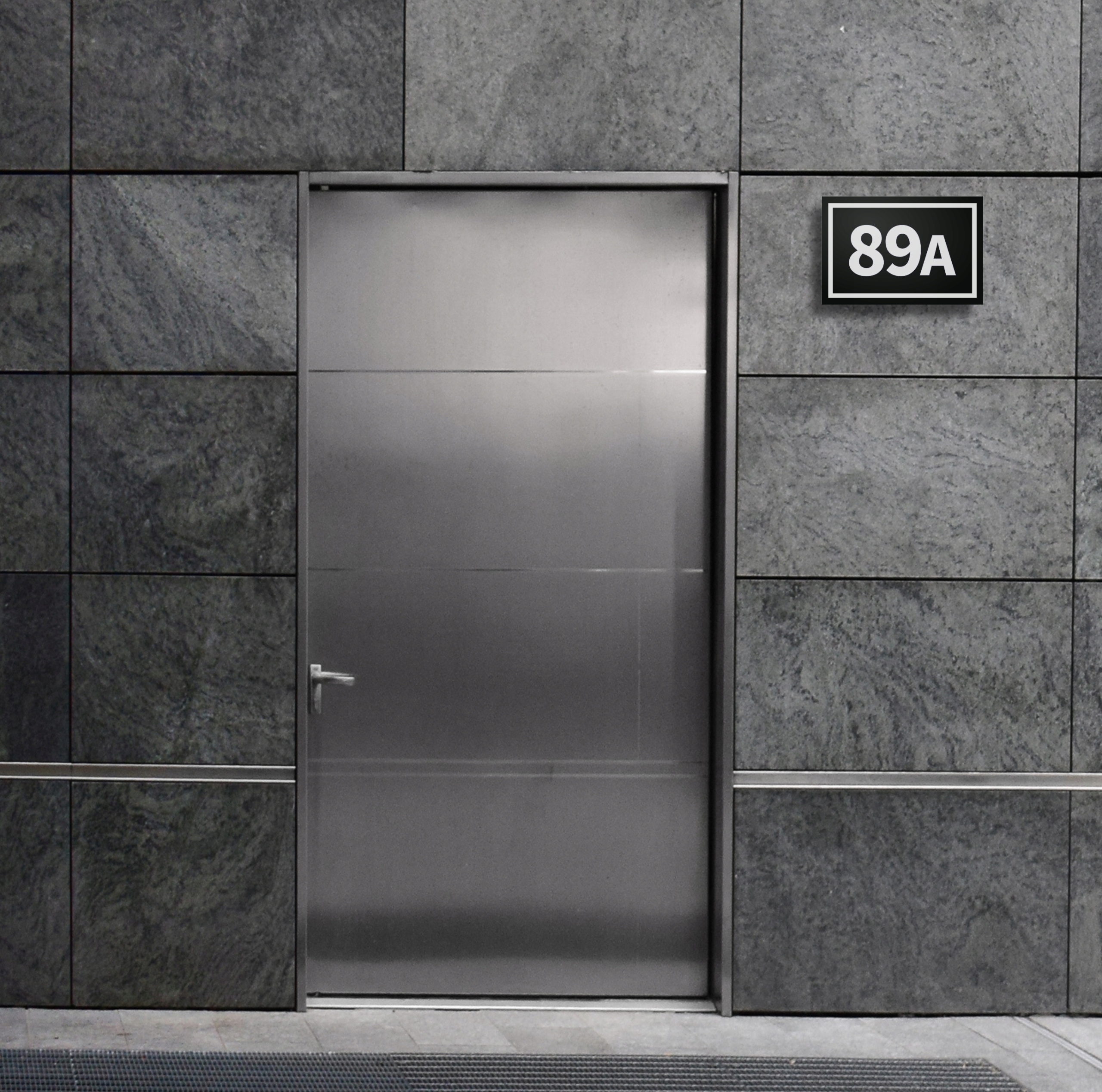 Nr domu tabliczka adresowa ALUMINIUM-CZARNY-MAT-3 Materiał aluminium