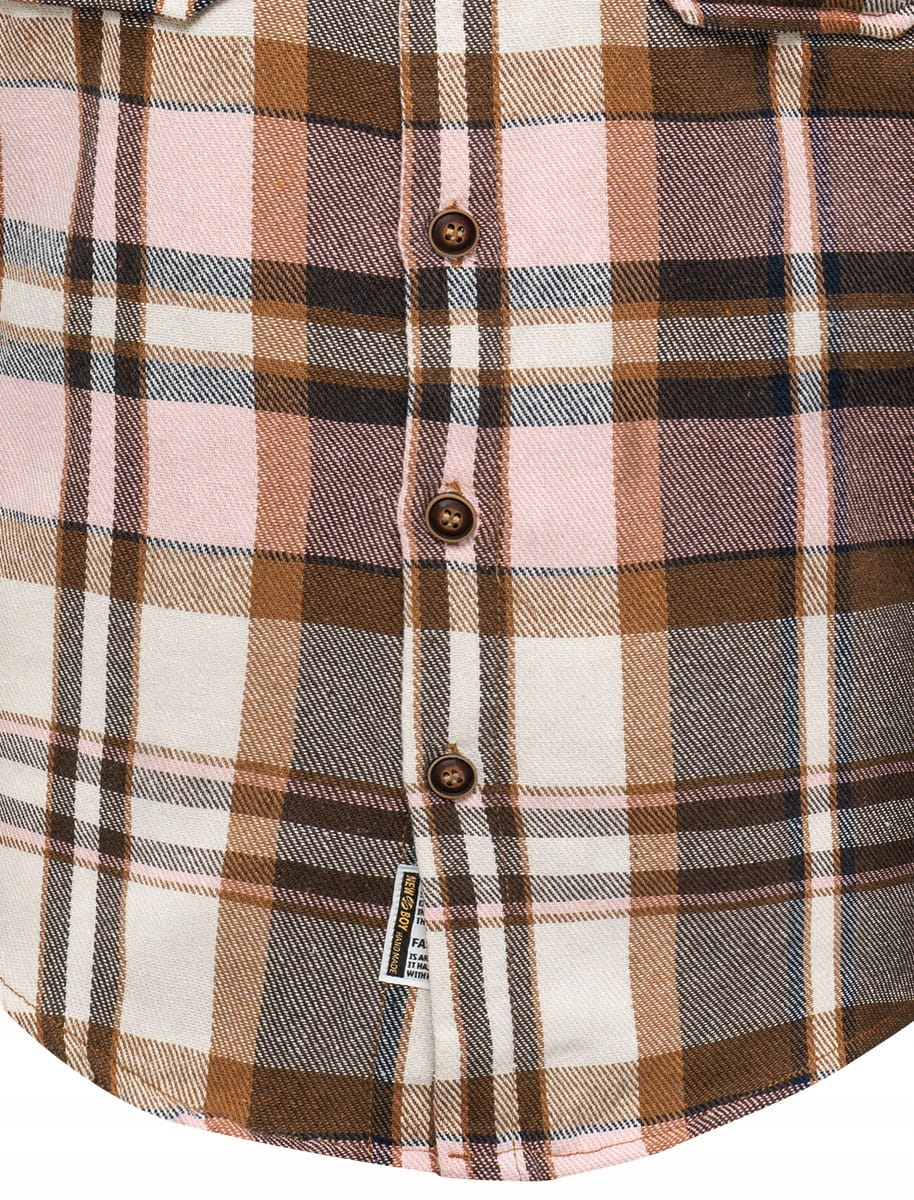 Męska koszula flanelowa w kratę - XL Rozmiar XL