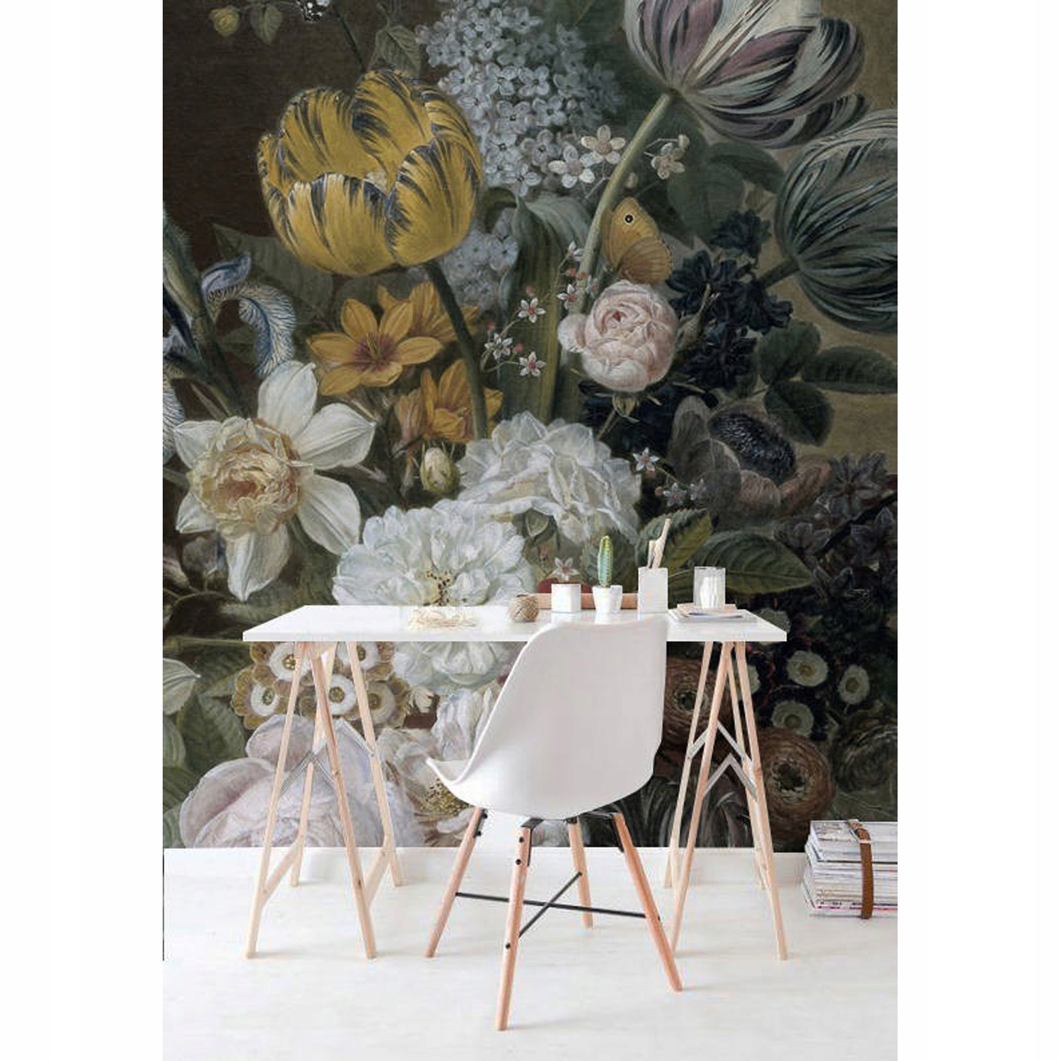 

Flizelina tapeta Malowany bukiet kwiatów 152x104cm