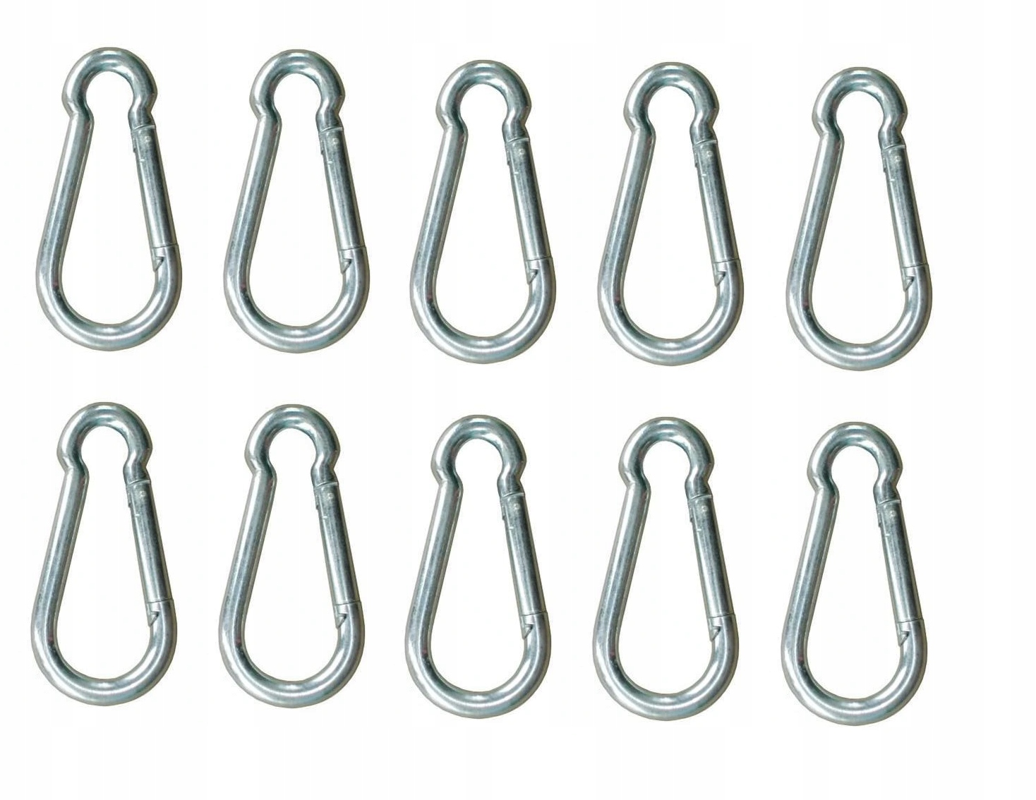 Karabińczyk ocynk 4x40 zaczep łacznik 10szt