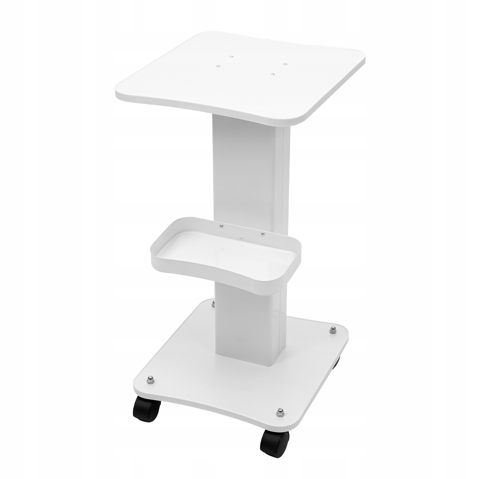 Bílý košík krásy Spa Stand Pedestal Wheel Metal Abs 88,18 liber