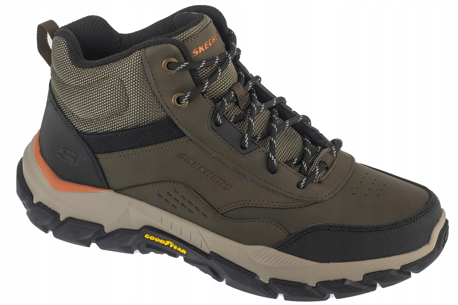 Skechers Santoro Hopkins (42) Pánské zimní kožené boty, zelená barva