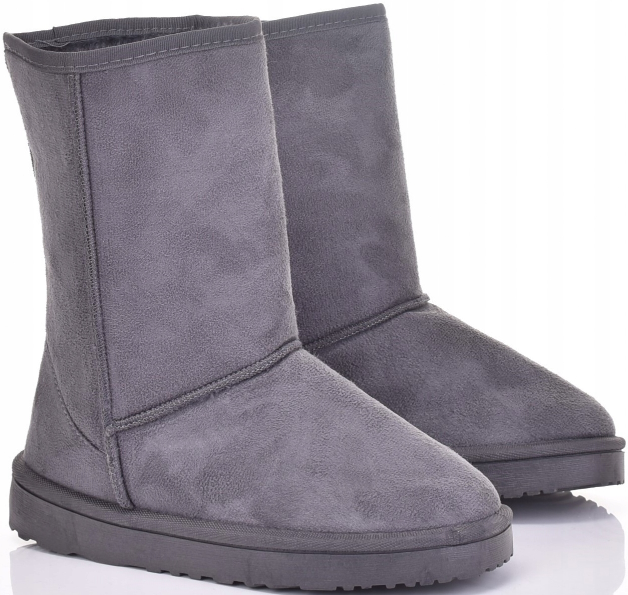 OCIEPLANE BOTKI DAMSKIE ŚNIEGOWCE ZAMSZOWE BUTY ZIMOWE