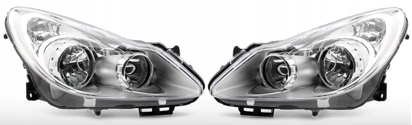 OPEL CORSA D KOMPLET REFLEKTORÓW LAMPY PRZEDNIE