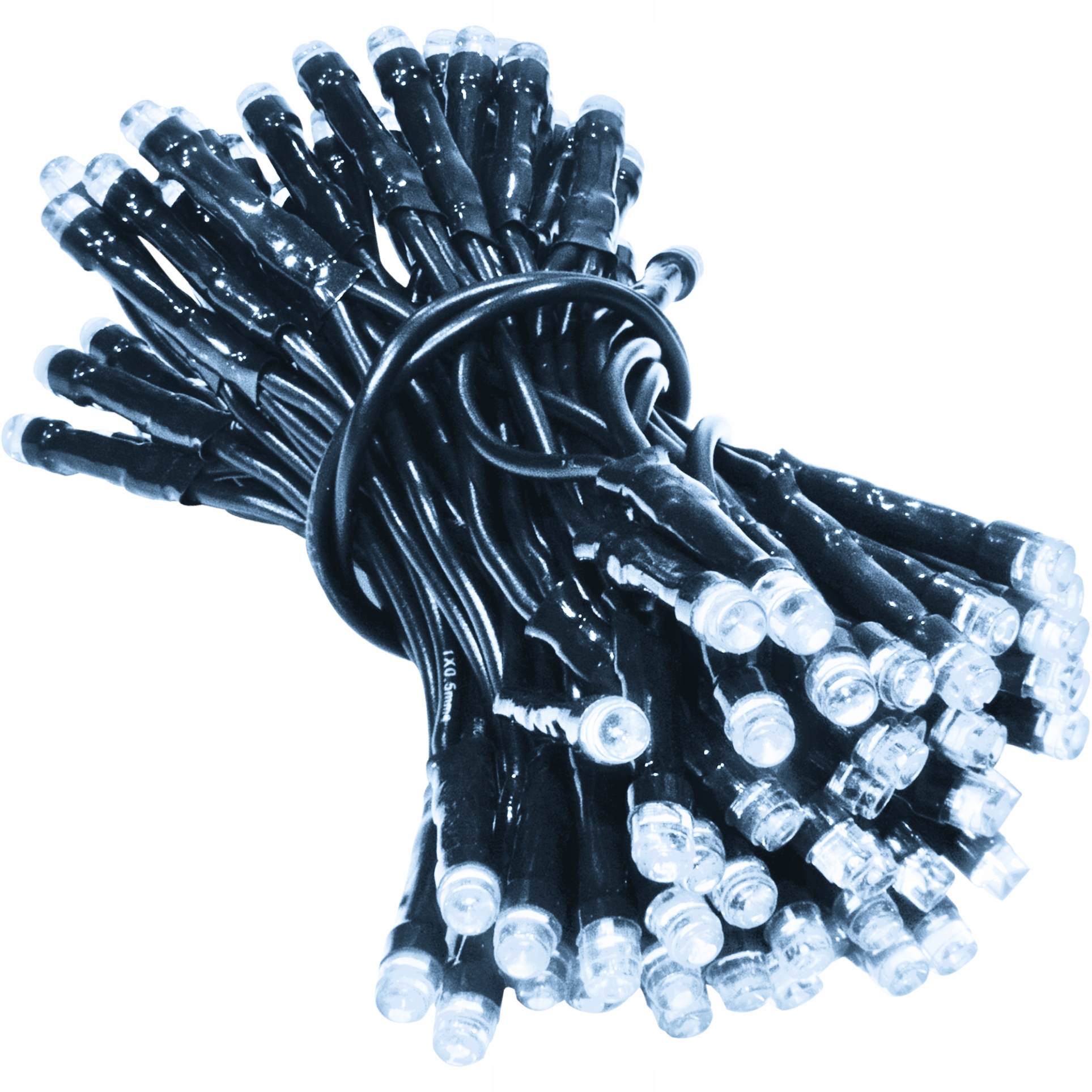 LAMPKI CHOINKOWE 100 LED ZIMNY BIAŁY WEWNĘTRZNE NA CHOINKĘ CHOINKA BIAŁE