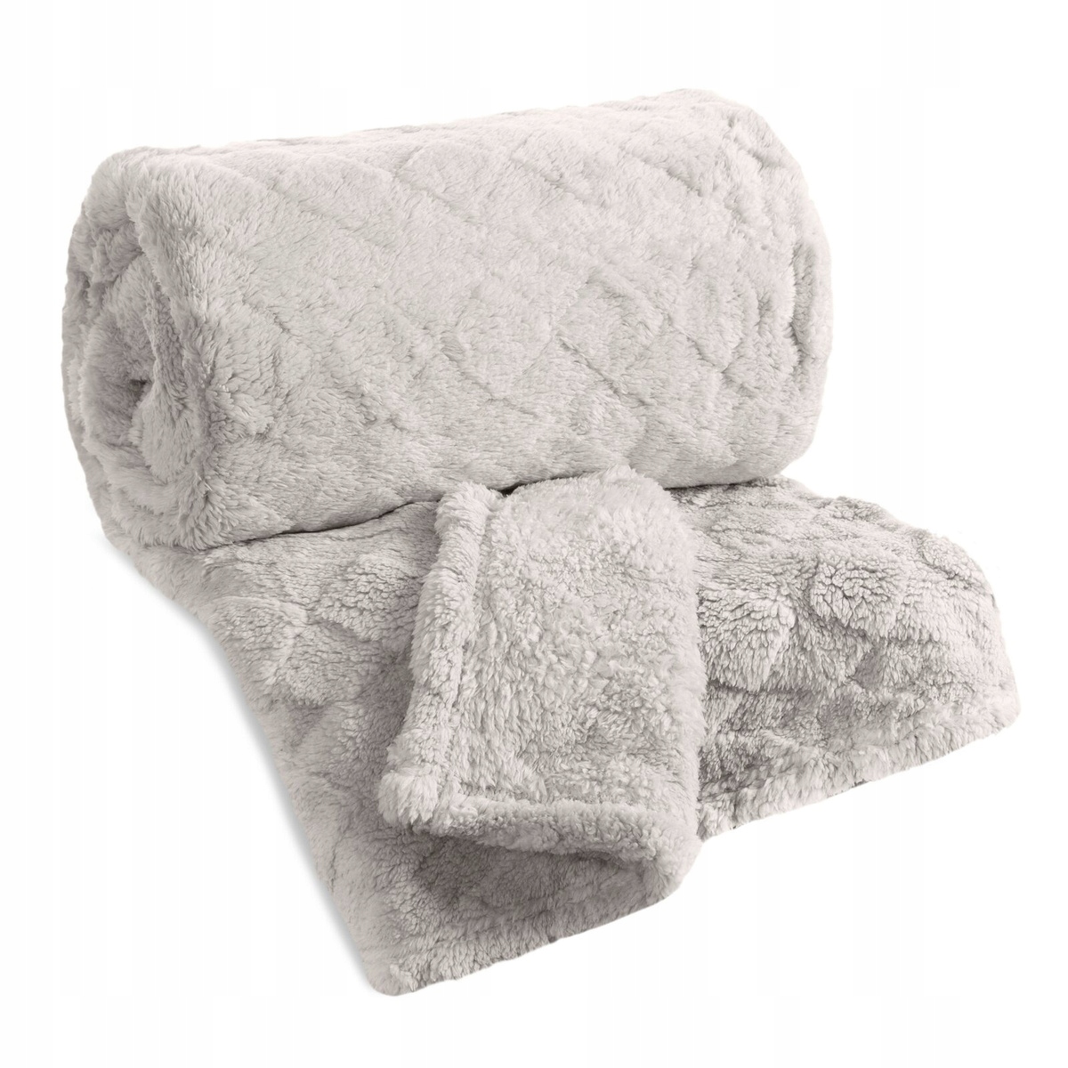 Koc 200x220 lisovaný nadýchaný měkký Plyšový 3D efekt přehoz Nancy